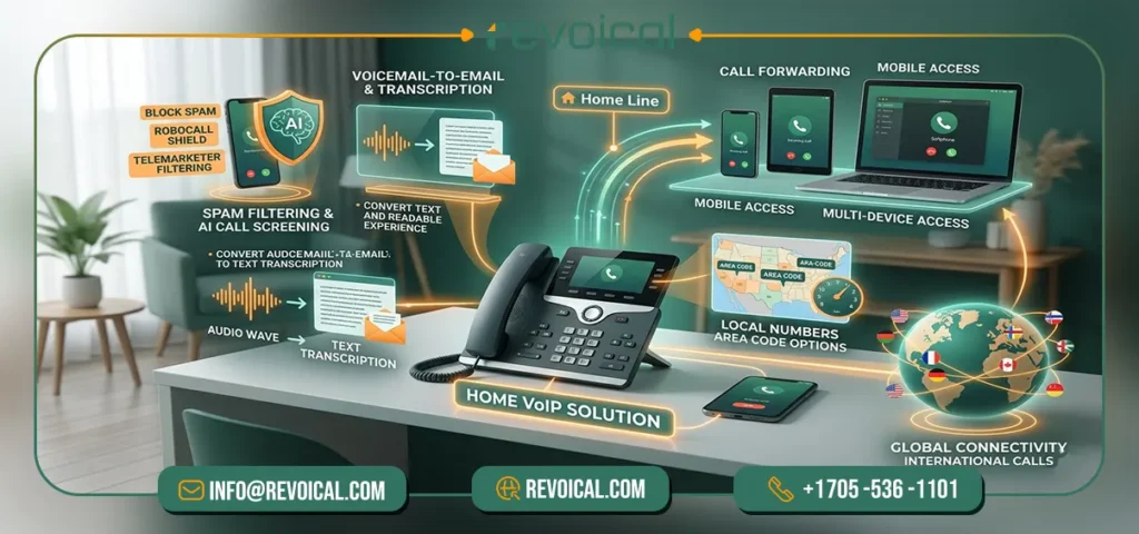 voip featurs for home user