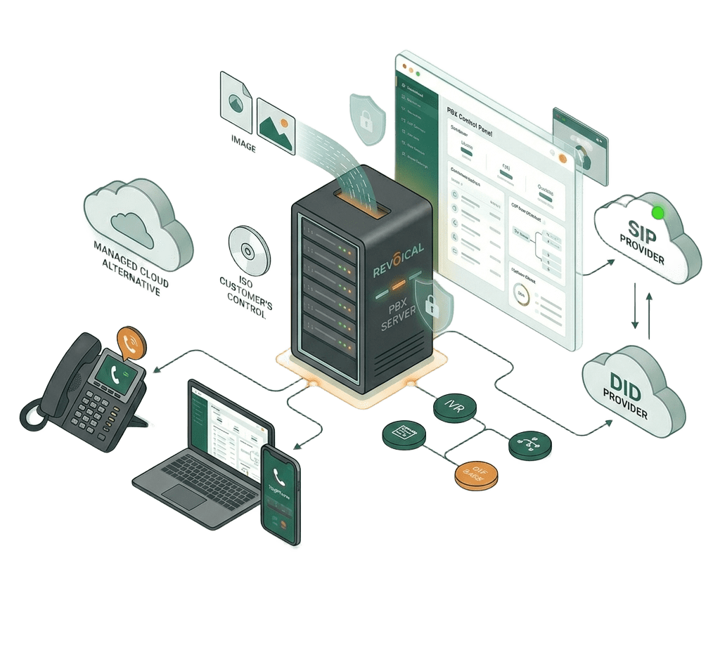 What is self hosted pbx