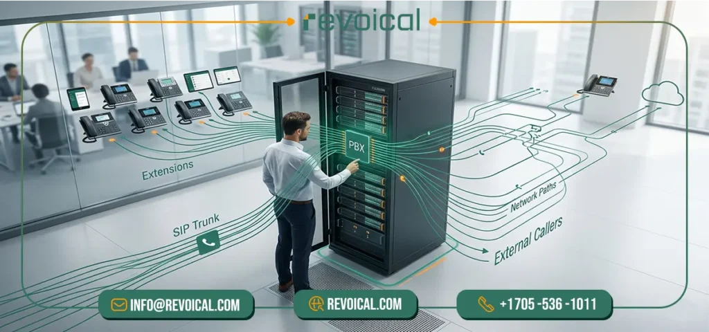 How a self-hosted PBX works