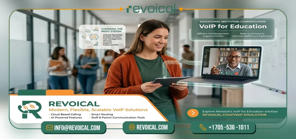 Revoical VoIP for education solution supporting modern school communication needs